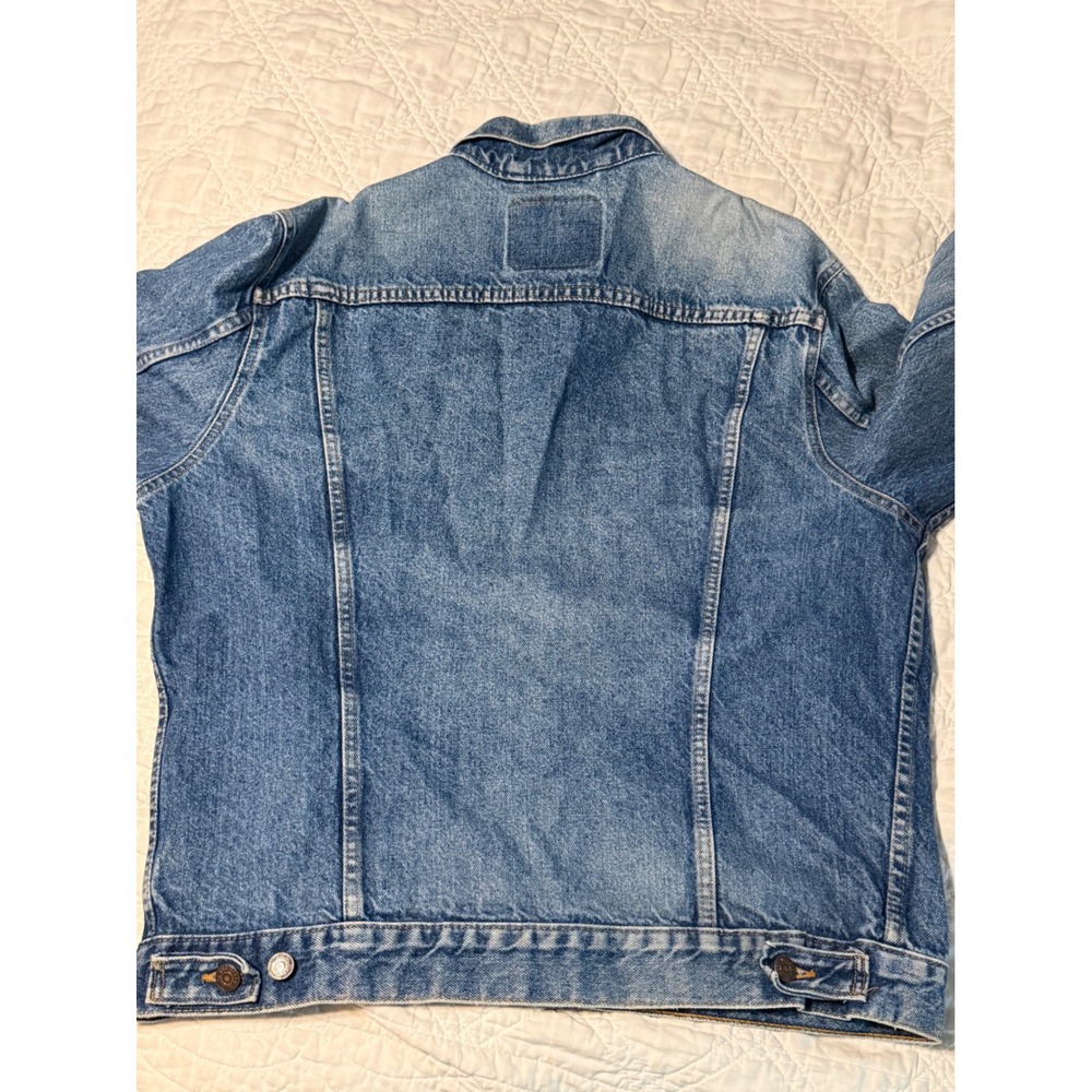 Levi's Denim Trucker Jacket Mens 44 Blue Vintage 90s 71506-0216 Made in USA - Picture 8 of 11